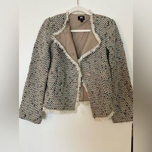W by Worth Multicolor Fringe Blazer